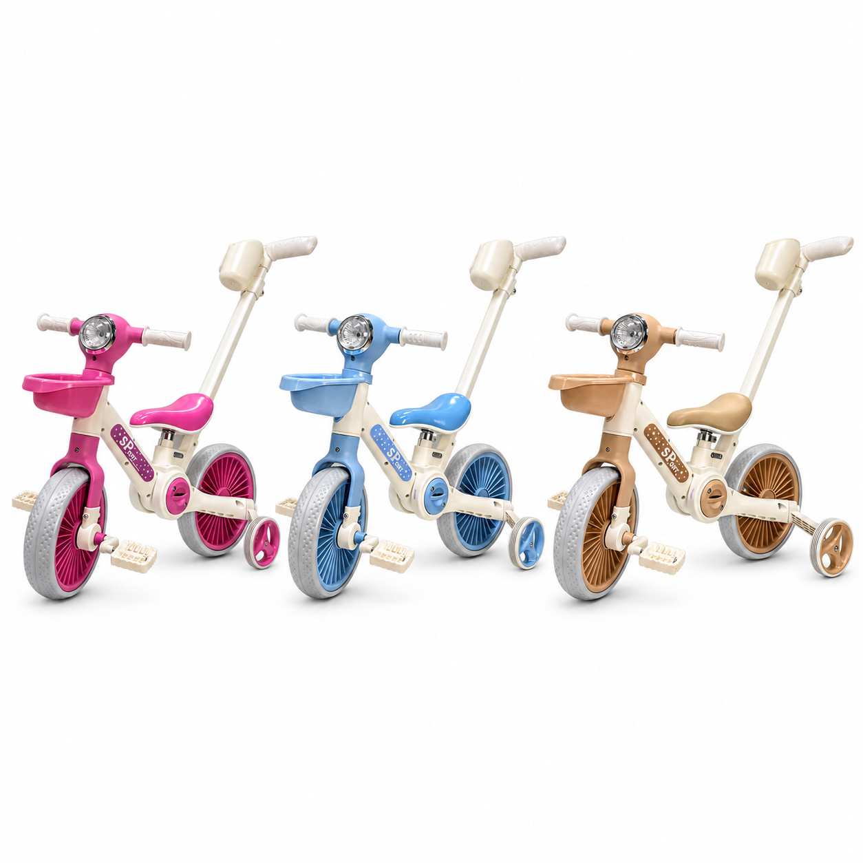 Premium Kids Bicycle with Push Handle & Basket – The Perfect First Ride for Your Little One